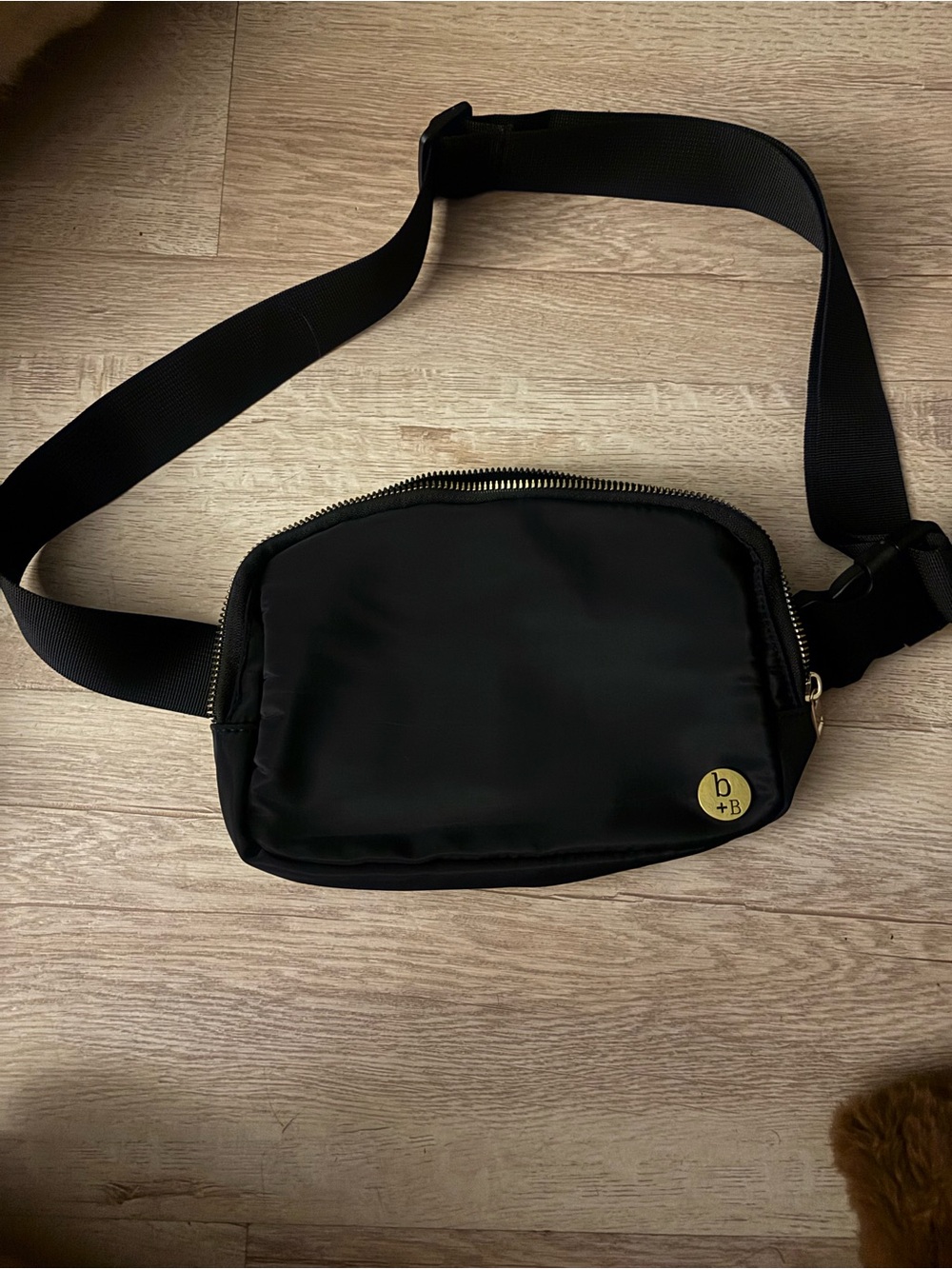 Black Crossbody Waist Bag